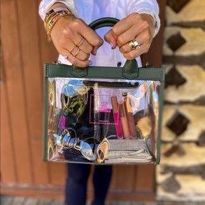 NEW Stella & Dot clear game changer mini/crossbody